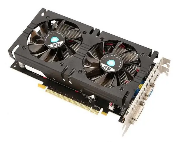 New original for MGOY 9800GT 1G DDR3 256BIT 602 / 1400MHZ graphics card dual fan DVI + HDMI + VGA
