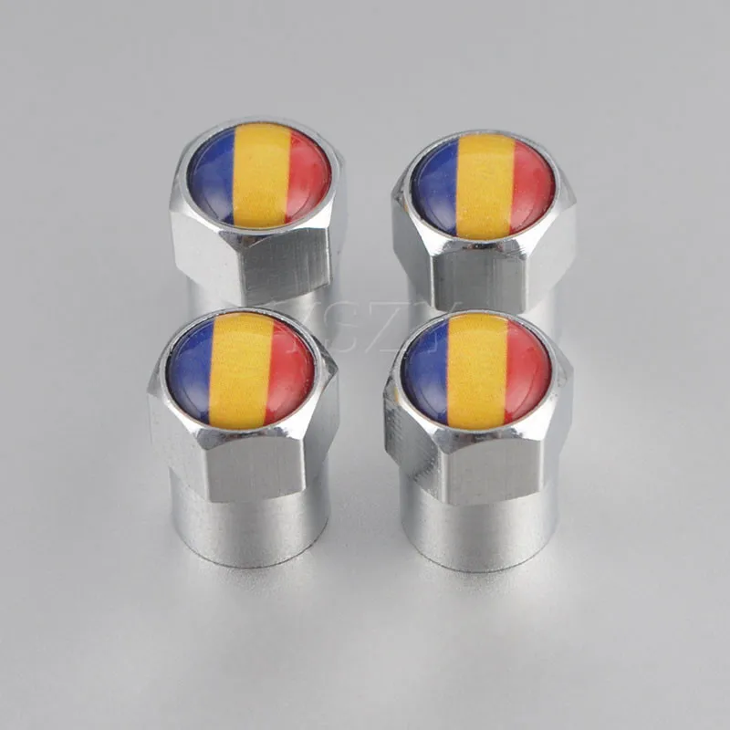Флаг Румынии колпачки для клапанов автомобильных шин аксессуары Jeep Skoda Nissan Volvo Opel