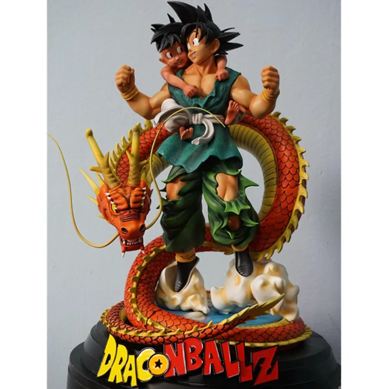 Красный Dragon Ball Супер Saiyan Сон Гоку Ubu Shenron сцены статуя фигурку Коллекция Модель Giocattolo G2293 - Цвет: Красный