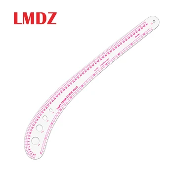 

LMDZ 61cm Plastic Sewing Curve Ruler Tailor Drawing Craft Tool DIY Supply Tool Transparent Sewing Ruler For Dress-Making