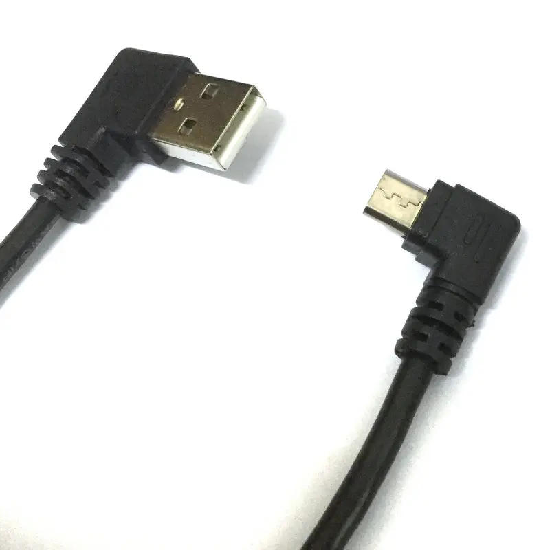 Новый универсальный 20 см короткий прямоугольный USB A на правый угол Micro b 2 0 кабель