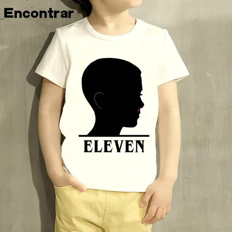 

Stranger Things Eleven Head Design Baby Boys/Girl T Shirt Kids Funny Short Sleeve Tops Children Cute T-Shirt,HKP5063