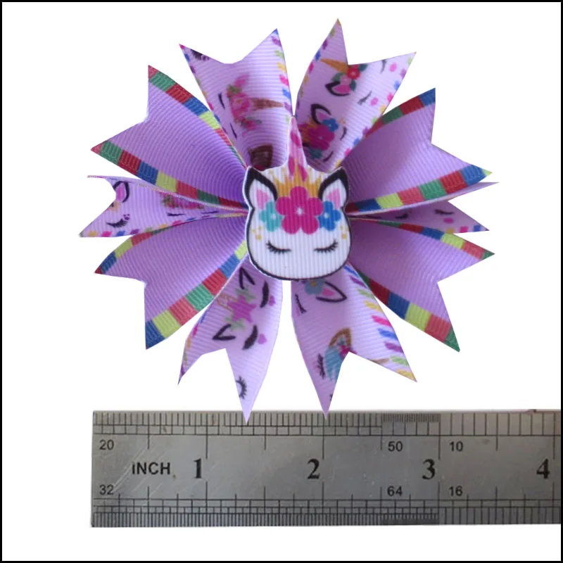 100 девушка 3," рыжие волосы лук клип A-Unicorn Радуга Ло кукла сюрприз ребенок