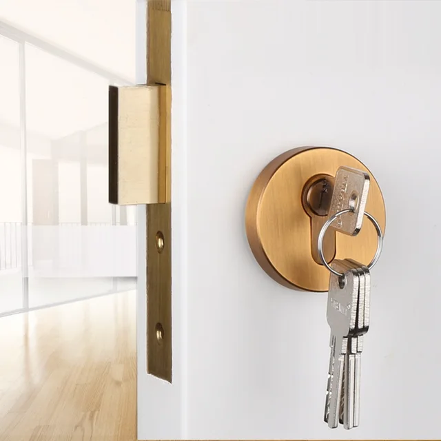 Lock : Without Lock Easy Installation Simple Interior Room Door Lock with European PVD Gold Bedroom Solid Wood Room Door Mechanical Door Lock Handle Stainless Steel Lock : Without Lock Easy Installation Simple Interior Room Door Lock with European PVD Gold Bedroom Solid Wood Room Door Mechanical Door Lock Handle Stainless Steel
