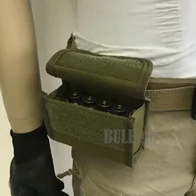 2 шт. 10 раундов Военная Униформа Охота MOLLE пули мешок патронов Перевозчик Чехлы Открытый тактический мини-пушка винтовка аксессуар сумка
