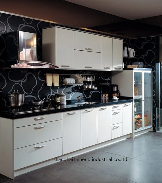 melamine/mfc kitchen cabinets(LH-ME017)