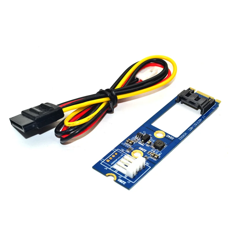 M2 PCIE 3 5 Port Hard Drive Expansion Adapter Card, SATA 6GB/s M.2M Key Adapter Card with JM585 Chip Suitable for Desktop Computers, Support SSD and HDD