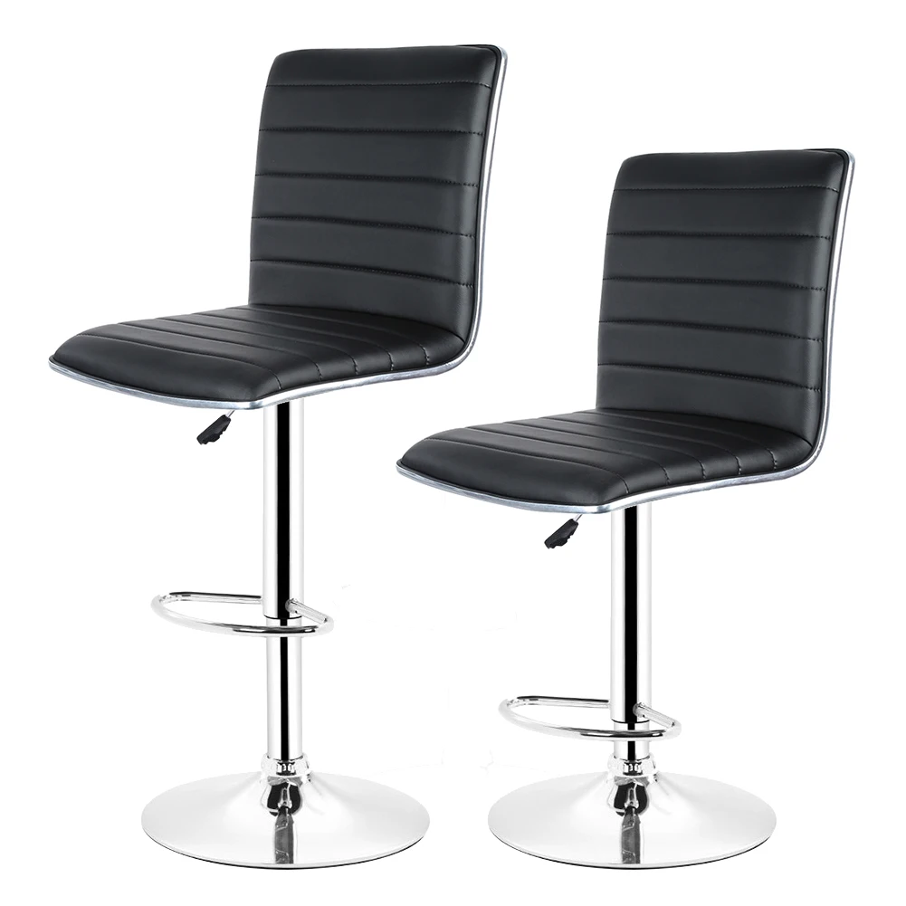 

JEOBEST 2PCS Modern style PU Leather Adjustable Swivel Barstools Hydraulic Chair Bar Stools Kitchen Coffee Chair HWC