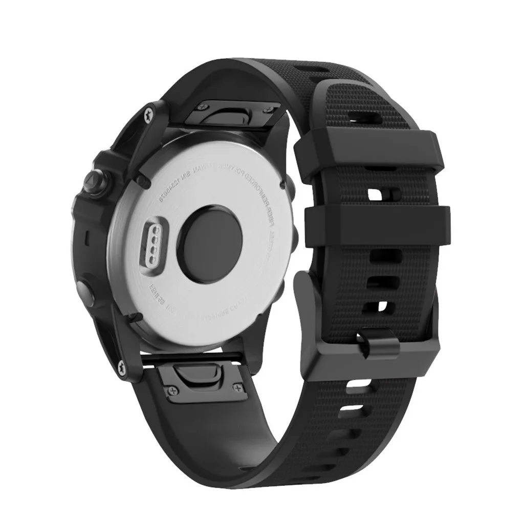 Ремешок силиконовый для наручных часов Garmin Fenix 5X Plus быстросъемный|Ремешки часов| |