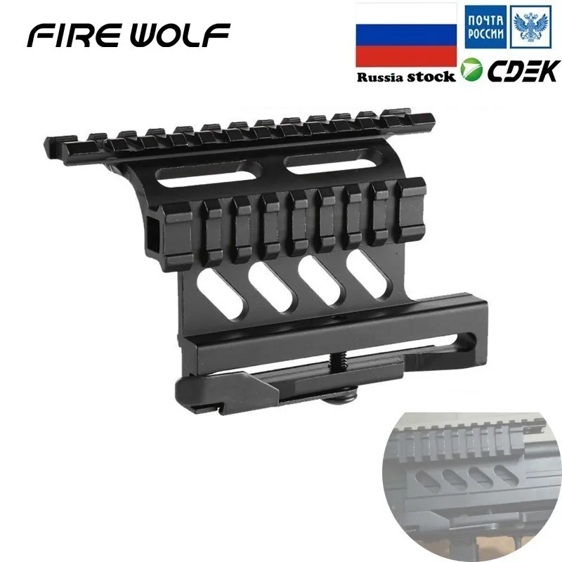 

Tactical Picatinny Weaver AK Serie Side Mount Rail Quick QD 20mm picatinny Detach Double Side AK Scope Sight Mount Bracket Rifle