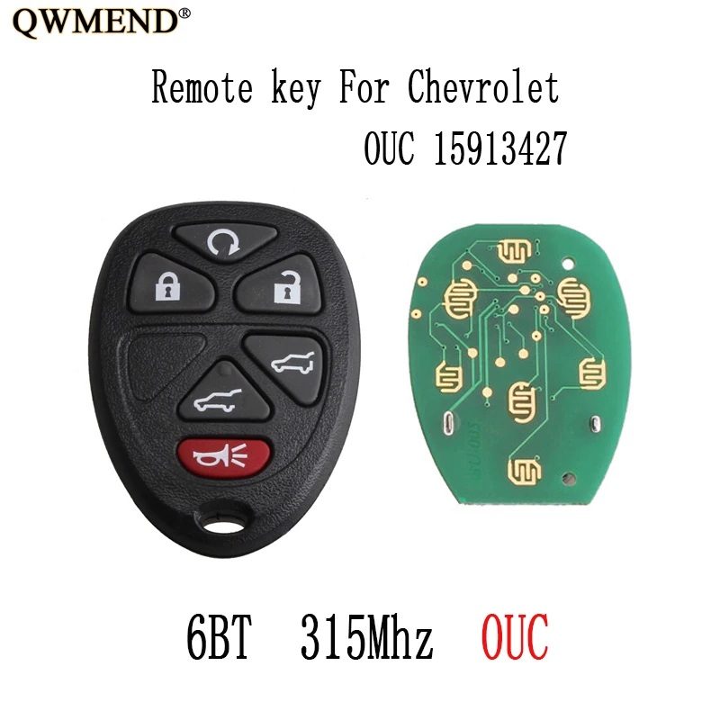QWMEND дистанционный ключ для Chevrolet Tahoe Traverse GMC Yukon 2007 2008 2009 2010 2011 2012 2013 2014 Оригинальные
