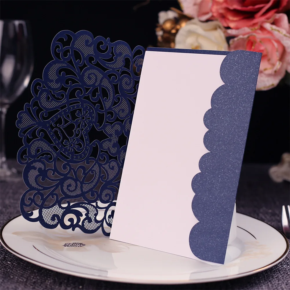  10Pcs Delicate Carved Romantic Wedding Party Supplies Decor Invitation Card Envelope Luxury Wedding - 4.00004E+12