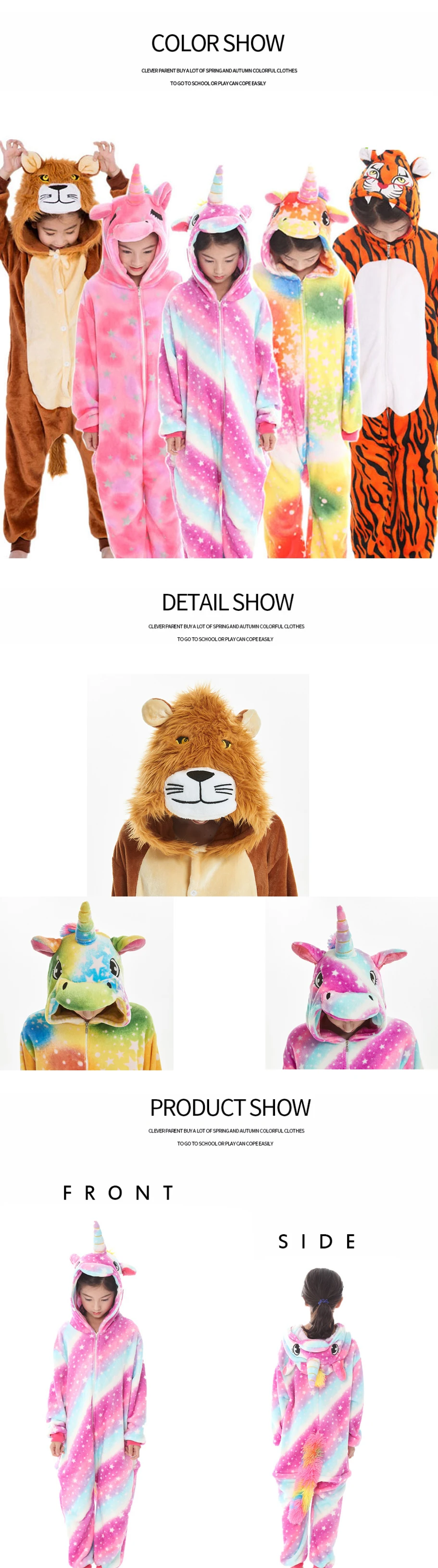 baby clothes brands Kigurumi Panda Animal Adults Unicorn Onesies Pajamas Flannel Boy Girl Unicornio Sleepwear Kids Pyjamas Licorne Cosplay Costumes baby nightgown newborn