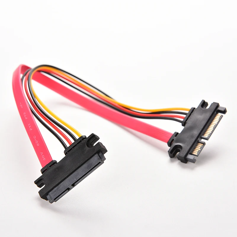 30 см 22Pin SATA кабель папа к женскому 7 соединитель + 15 Pin Serial ATA силовой