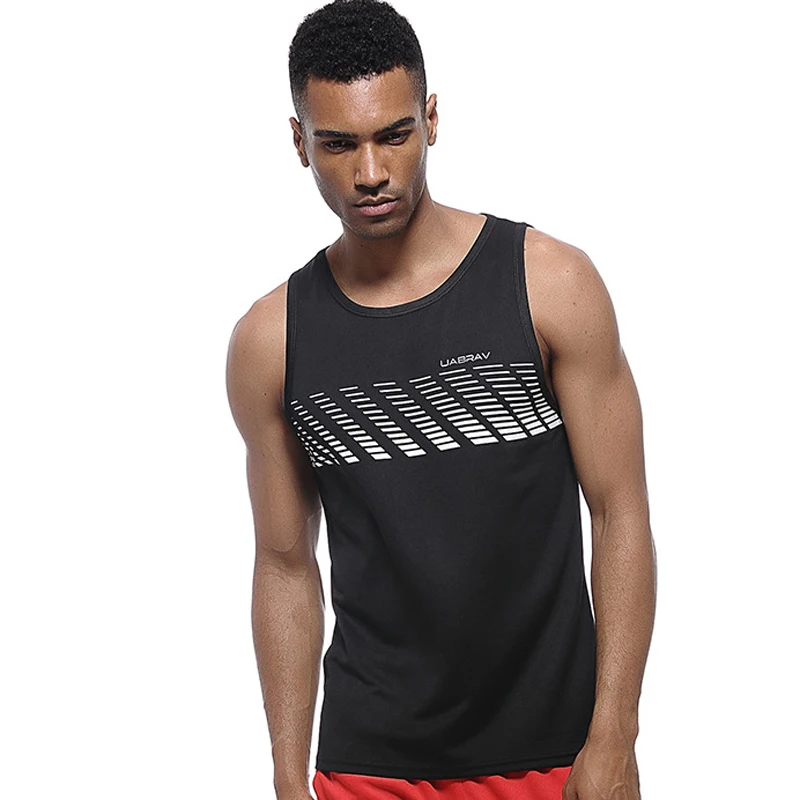 

Men Summer Sleeveless Tank Tops Quick Dry Casual Base Singlet Fashion Loose Top Tees Fitness Bodybuilding Vest for Male