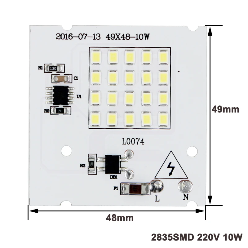 2835/5730 SMD чип 10 Вт 20 Вт 30 Вт 50 Вт 100 Вт умный СВЕТОДИОДНЫЙ Драйвер IC 220 В имплантированный чип со светодиодной подсветкой для DIY высокомощный заливающий свет