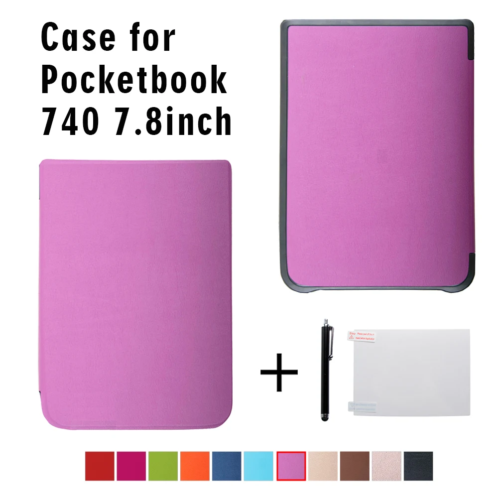 

Folio Flip Case for New PocketBook 740 InkPad 3 Ereader 7.8'' Auto Wake/sleep+gift