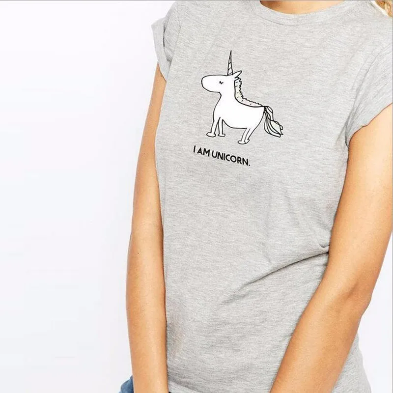 New Design Fashion Unicorn Women T Shirts European Style Short Sleeve O-Neck Tees Tops Cotton 8 New Design Fashion Unicorn Women T Shirts European Style Short Sleeve O-Neck Tees Tops Cotton 8
