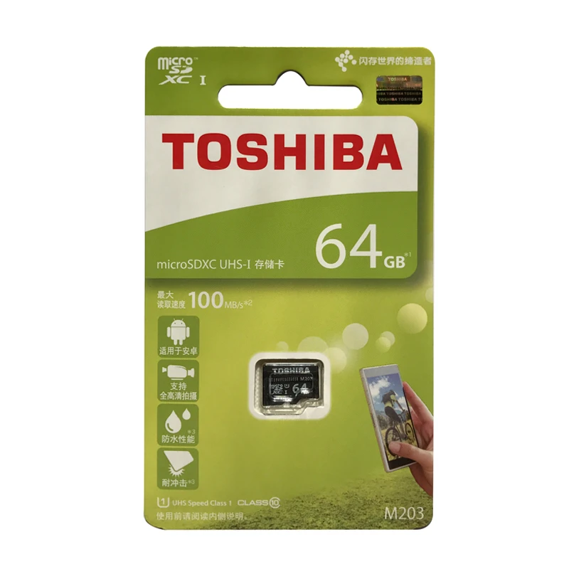 TOSHIBA Micro SD карта 128 Гб 64 Гб SDXC класс 10 UHS-I Карта памяти SDHC 16 ГБ 32 ГБ TF/microsd SD Micro карта