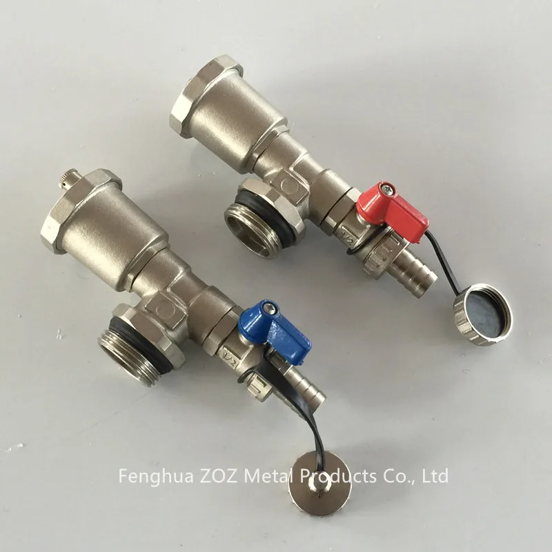 Heating Manifolds Automatic Air Vent And Drain Valve Setin Pipe