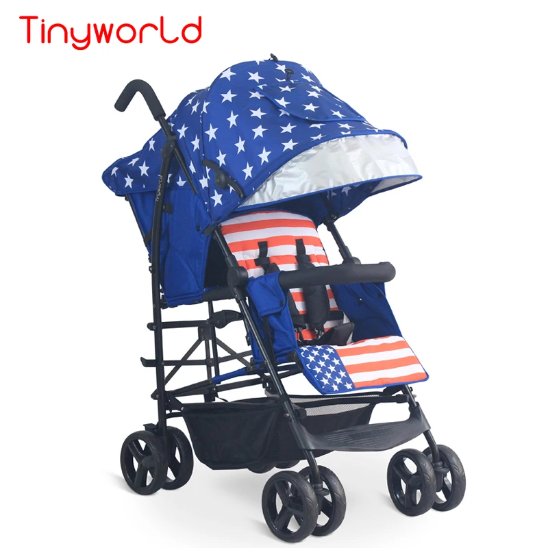 Buy Portable Folding Twins Baby Strollers with 3 Years Warranty High View