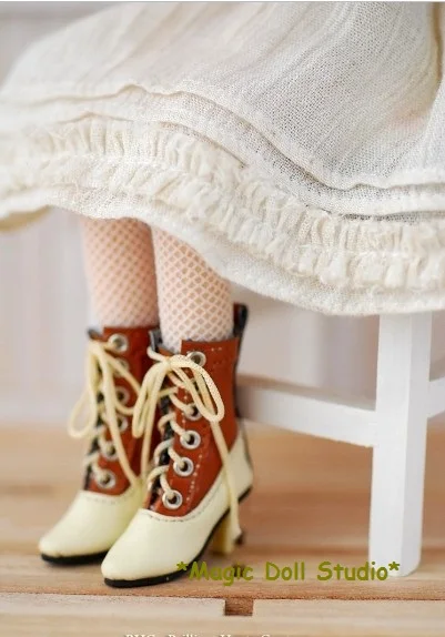 

[MG206]2019 Free Shipping Hot Sale Neoblythe Doll Boots # Victorian Boots for neoblythe doll outfits making for wholesale