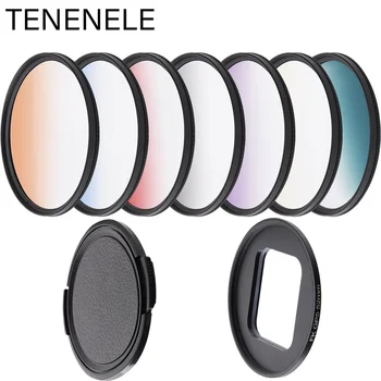 

Sport Camera Filter For Go Pro Hero 5 6 7 Black 2018 Gradient Red/Yellow/Purple Color Filters For GoPro Hero 5/6/7 Accessories