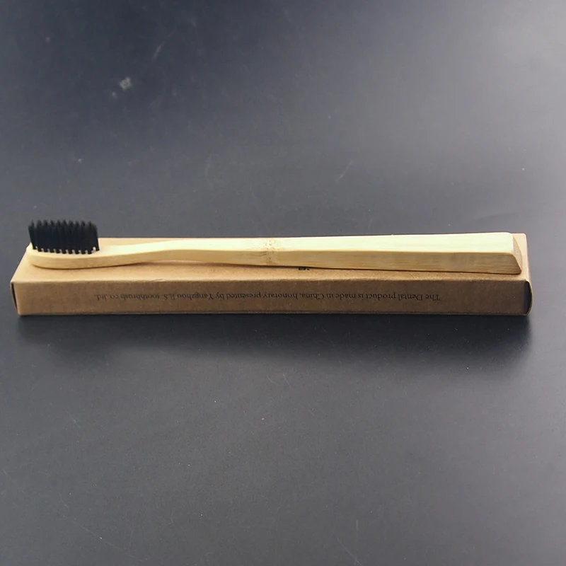 

DR.PERFECT Environmentally Wood Toothbrush Natural Bamboo Novelty Bamboo Toothbrush Soft-bristle BPA Free Nylon Bristle