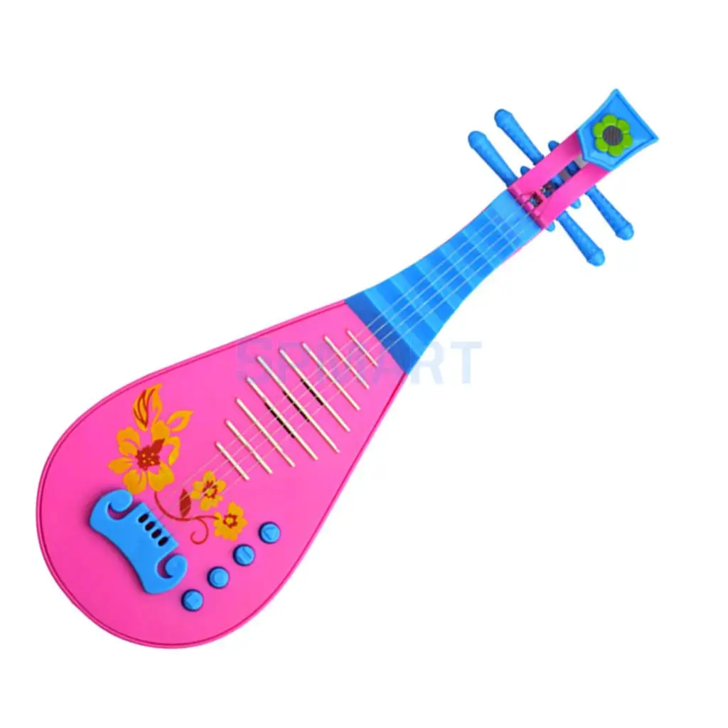 Electric Chinese Pipa Music Electric Guitar with Kids String Buttons Children Baby Musical Instruments Early Educational Toy