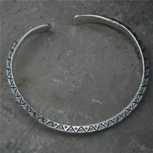 Ретро тайский серебряный Чиангмай ручной работы S925 стерлингового серебра цветочным узором Для женщин Открытые браслет