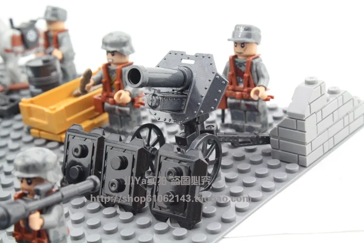  LegoINGlys Military Army Blitzkrieg Empire Marine Defense Forces Solider Figure Building Blocks Bri