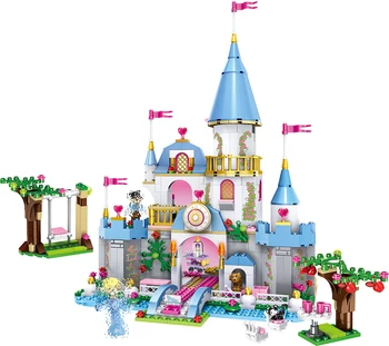 

79279 Building Blocks Friends Girls Cinderella Romantic Castle Princess Friends Block Bricks Toy Gift Compatible With Toys 41005