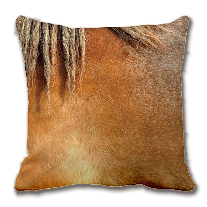 Horse Hide And Main Abstract Throw Pillow Decorative Cushion Cover
