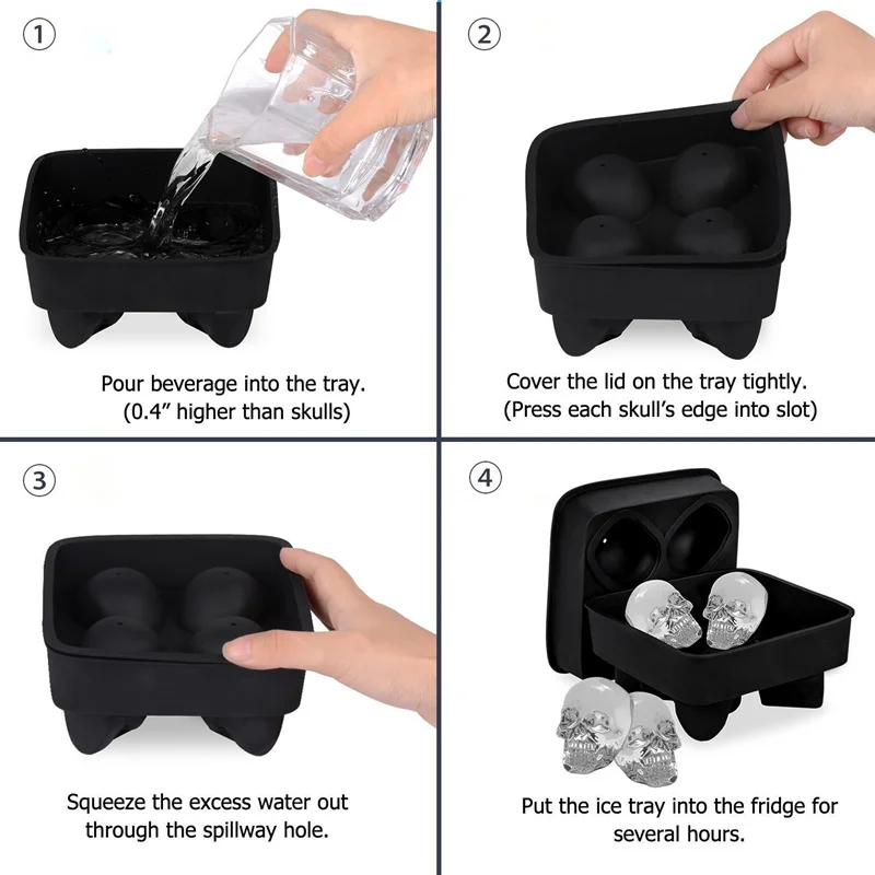 skull ice mold 9