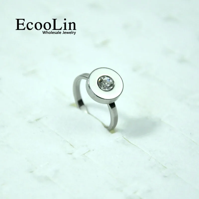 

10Pcs Round Cubic Zirconia Styles Engagement Wedding Stainless Steel Rings For Women Ladies Jewelry Lots LR4027