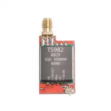 Ts982 5.8G Fpv 600Mw 1Km 48Ch Av Wireless Transmitter Single Digital Display With Mic