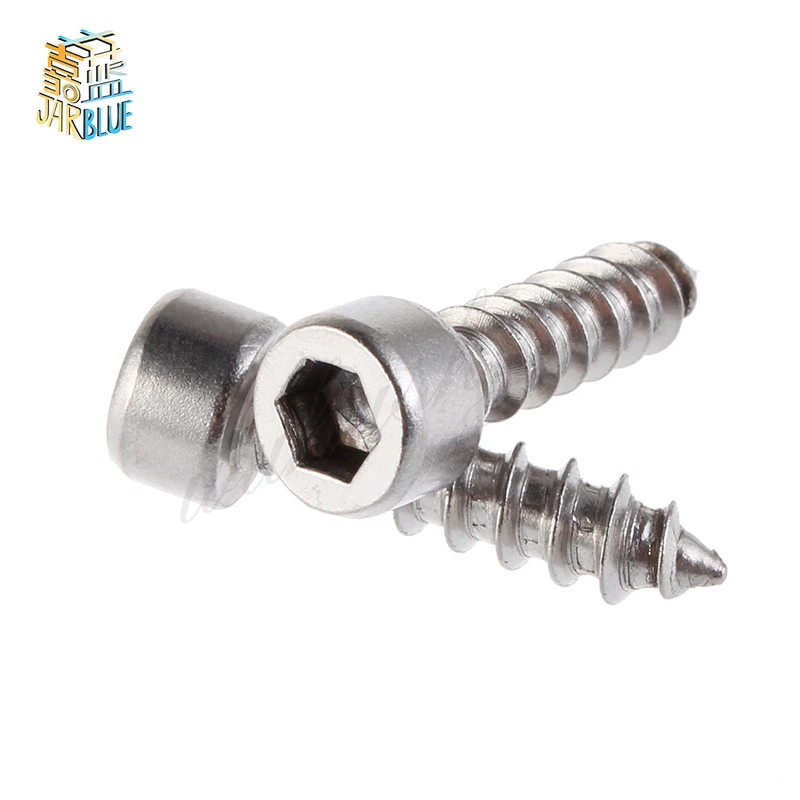 

50Pcs M2 M2.6 M3 304 Stainless Steel Cylinder Head Self-tapping Screws HA Hexagon Screw HW018