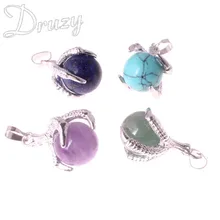 Druzy натуральные бусины из драгоценного камня подвеска в виде