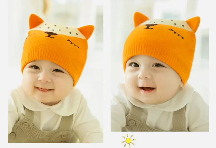 CieiK Baby Fotografie Props Newborn Cap crochet Fox Hats for Kids Boys Girls Photography Baby beanie Autumn Winter Toddler (13)