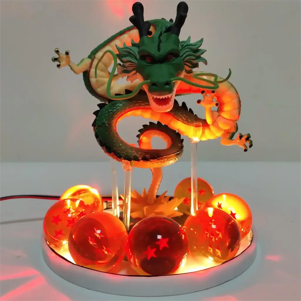 Dragon Ball Z Shenron СВЕТОДИОДНЫЙ Ночник DIY Набор Кристалл даргон шар супер GT Shenron Светодиодный Настольные лампы игрушки для детей Luminaria