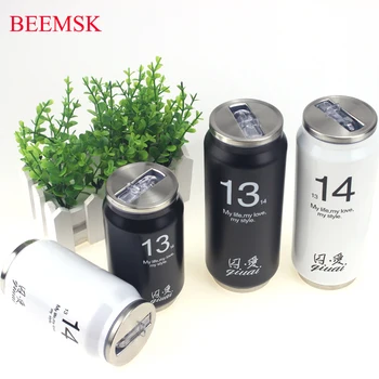 

BEEMSK 280/450ML Thermos Beverage Can Mug Cup Stainless Steel Insulated Water Bottle Garrafa Termos Bardak Lover Gift New Cute