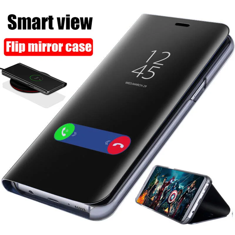 

Smart Mirror Flip Case For Samsung Galaxy A70 A10 A20 A40 A50 Clear View Phone Cover Samsun Galaxi S10 Plus S 10 Plus A 50 Coque