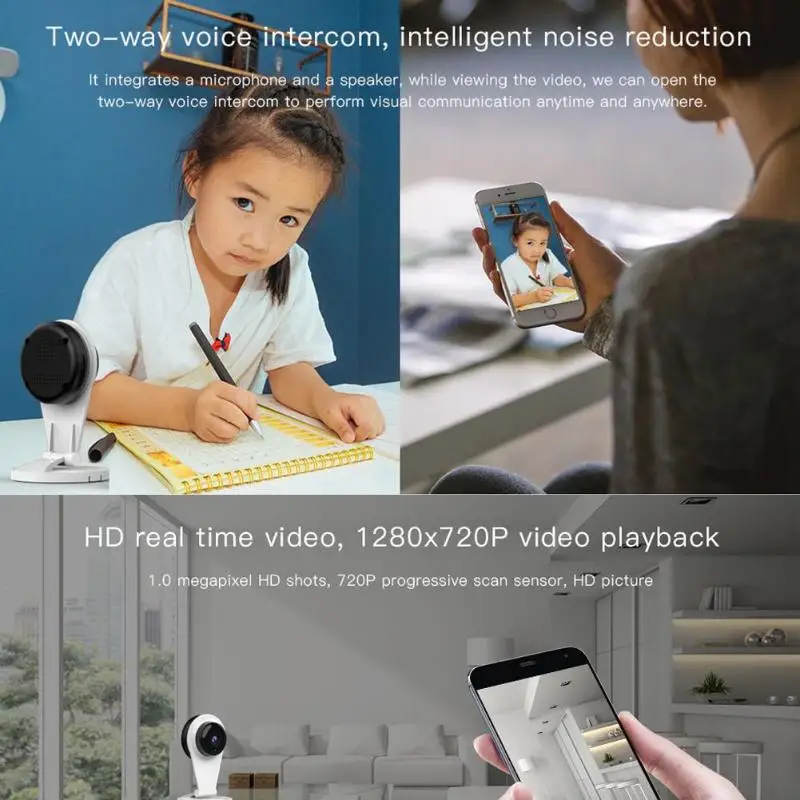  Vstarcam G96 HD 720P Wireless WiFi IP Camera 1MP IR-CUT Night Vision CCTV Webcam IR-Cut Two Way aud - 33030289596