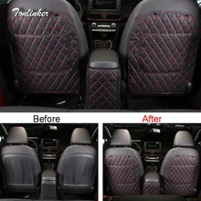 Tonlinker чехол наклейка для hyundai Encino Автомобиль Стайлинг 3 шт. искусственная кожа заднее сиденье назад анти-Грязная накладка наклейка