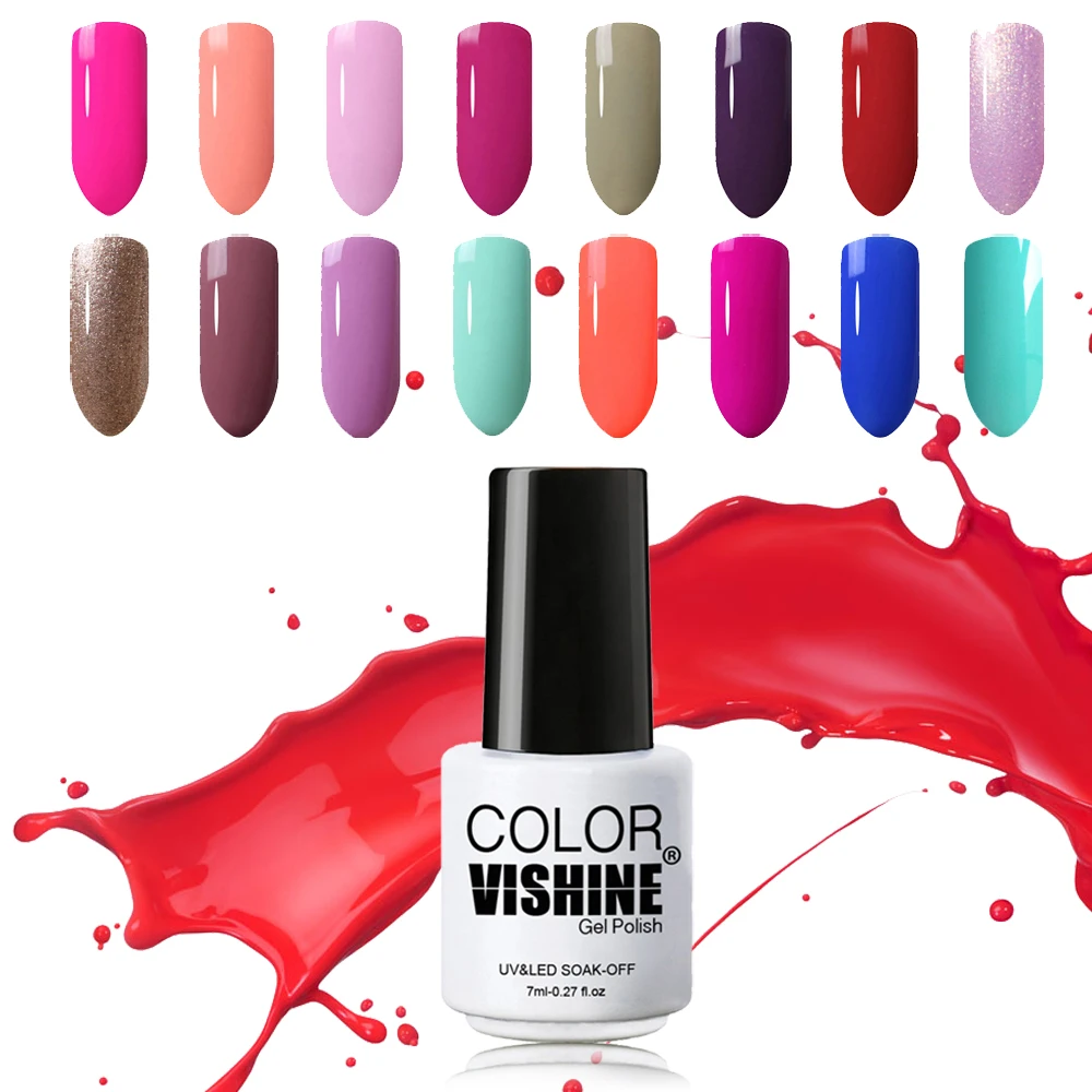 Vishine UV Gel Nail Polish Color Nail Gel Polish Top Coat Base