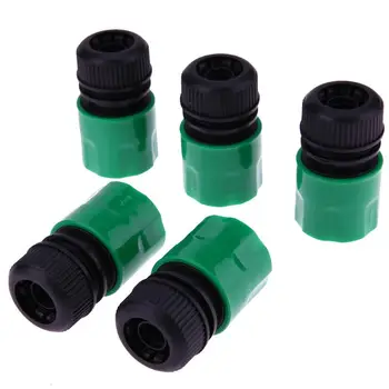 

5pcs 1/2'' Garden Watering Quick Connector Hose Joint Outdoor Water Irrigation Connector Joints For Car Wash Watering System