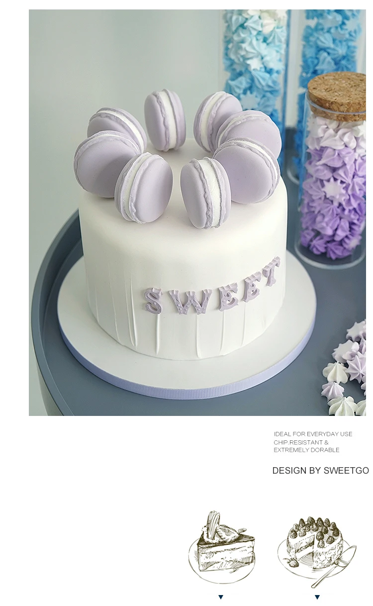 Моделирование торт отображения окна десертов Свадебные поддельные торт Макарон Торт