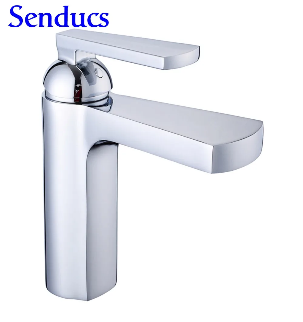 

Free shipping Single lever basin sink faucet with leadfree bathroom basin faucet of chrome hot cold basin sink water mixer tap