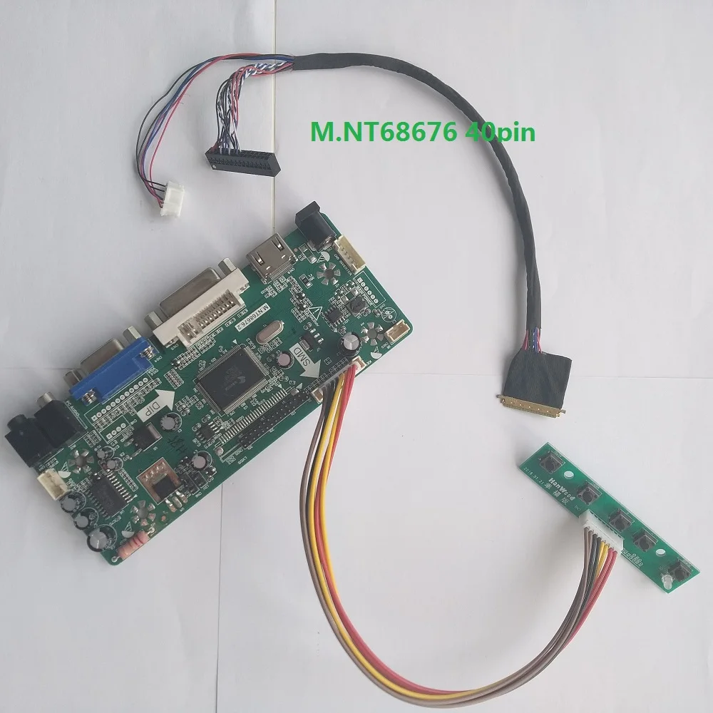 

Kit For LTN140AT21-C01 14" 1366X768 HDMI DVI Controller board VGA Screen LED LCD M.NT68676 40pin LVDS Panel monitor