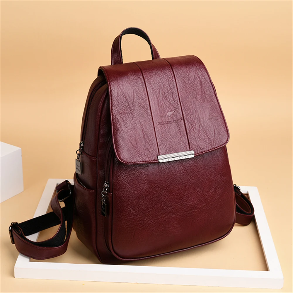 Sac A Dos Femme Hot Women Backpack Female High Quality Leather Bagpack For Women Fashion School Bags Backpacks Bolsa Feminina